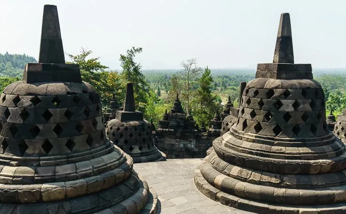 Visiting Borobudur on your own - Outsidevibes Borobudur Stupas Indonesia