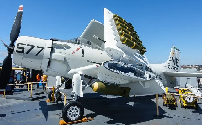 Visiting the USS Midway - Outsidvibes Fighter Plane USS Midway