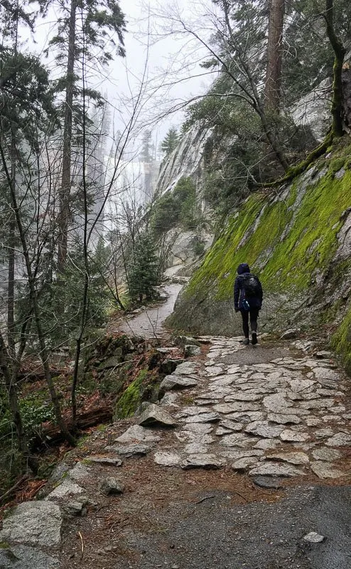 Girl Hiking Yosemite Valley