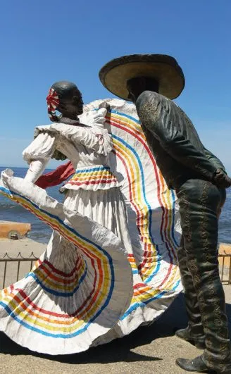 2 Week Backpacking Guide for Central Mexico - Outsidevibes Puerto Vallarta malecon sculptures