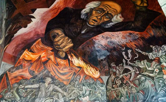 José Clemente Orozco Art Guadalajara Centro Historico Mexico