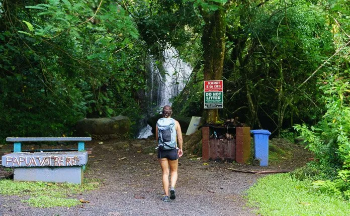 Rarotonga Hiking Waterfall