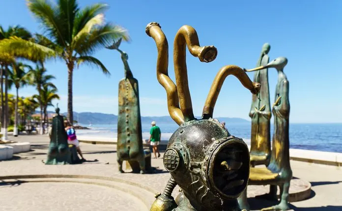 Mexico Adventure with my Mother - Outsidevibes Puerto Vallarta Malecon Sculptures Mexico
