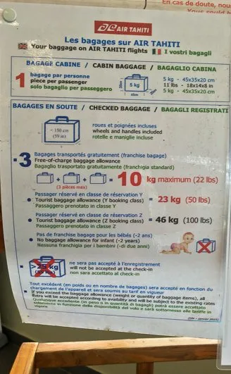 Air Tahiti Baggage