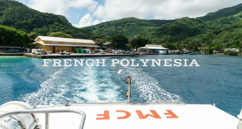Taking Cargo Boats around French Polynesia