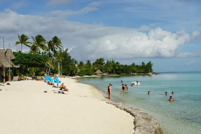 Backpacking the Society Islands on a Budget - Outsidevibes Bora Bora Beach