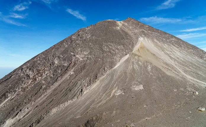 Camping on Mount Merapi Java Indonesia