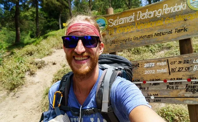 Hiking Mount Merapi Java Indonesia