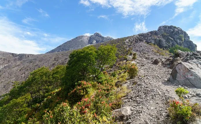 Hiking Mount Merapi Java Indonesia