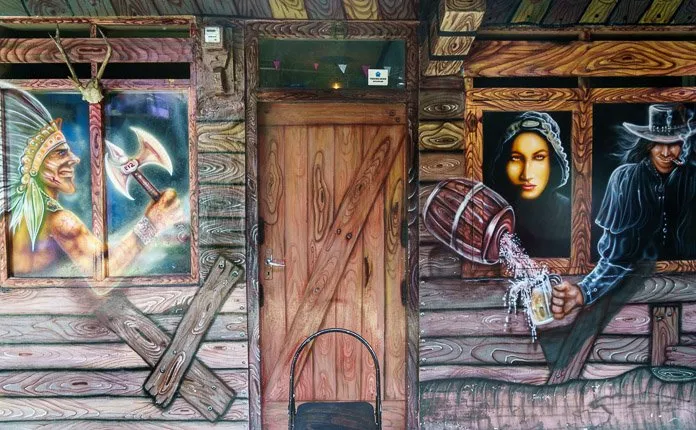 Wild West Saloon Artwork Kampung Tridi
