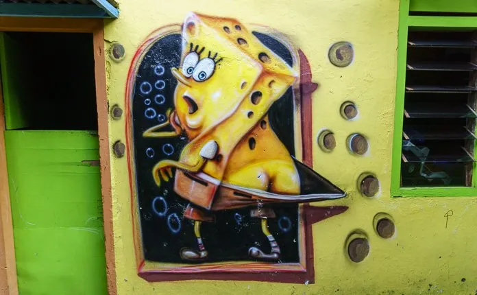 Sponge Bob Art Kampung Tridi