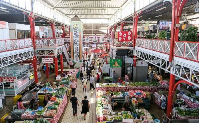 Backpacking the Society Islands on a Budget - Outsidevibes Papeete market