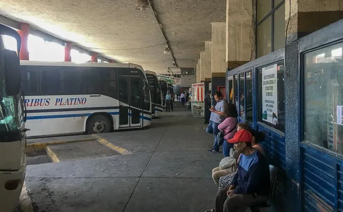 Visiting Tequila Mexico bus