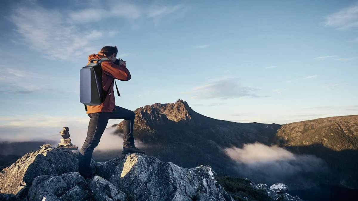 XCube Waterproof Travel Photography Backpack Mountain Sunrise camera | Outsidevibes