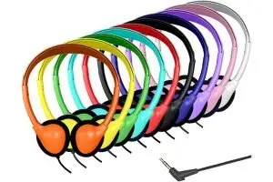 kids school corded headphones